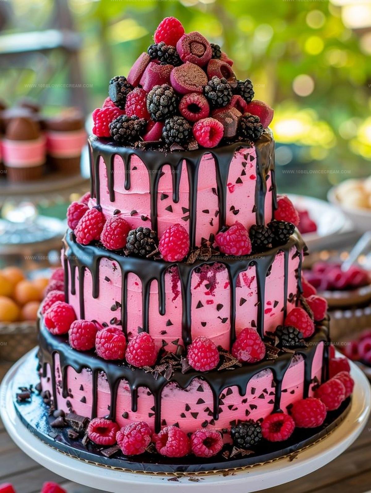 Raspberry Chocolate Mousse Cake Recipe