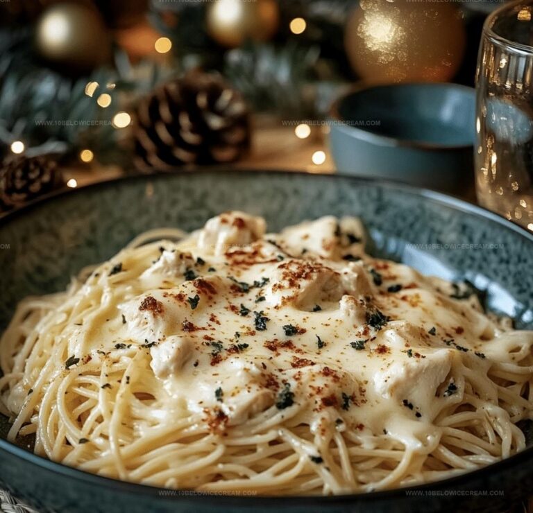 Creamy Three-Cheese Chicken Spaghetti With A Kick Recipe