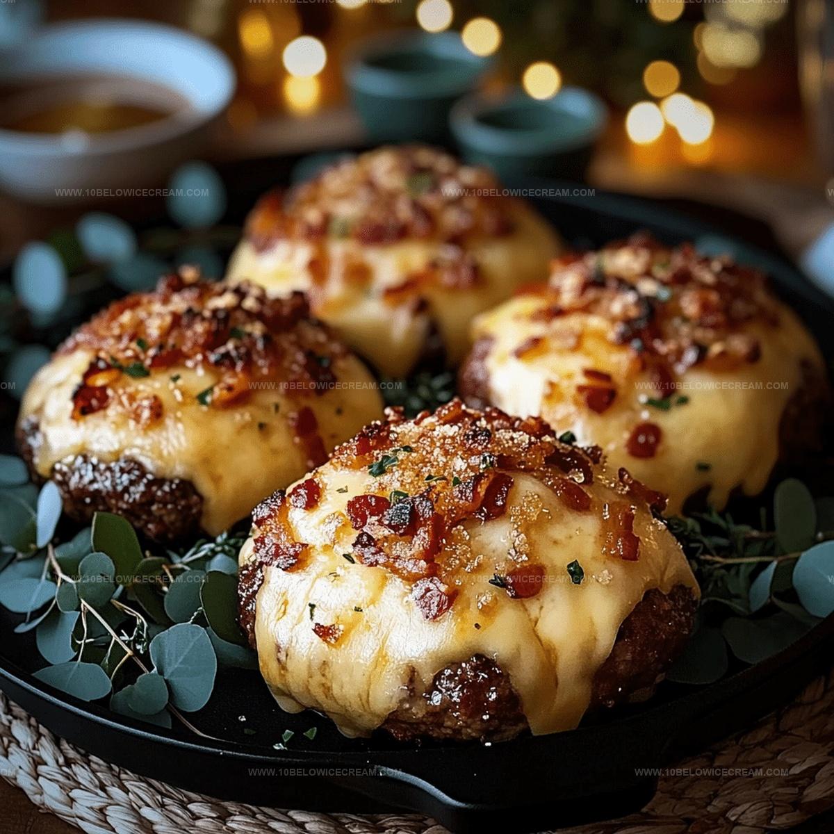 Garlic Parmesan Bacon Cheeseburger Bombs Recipe