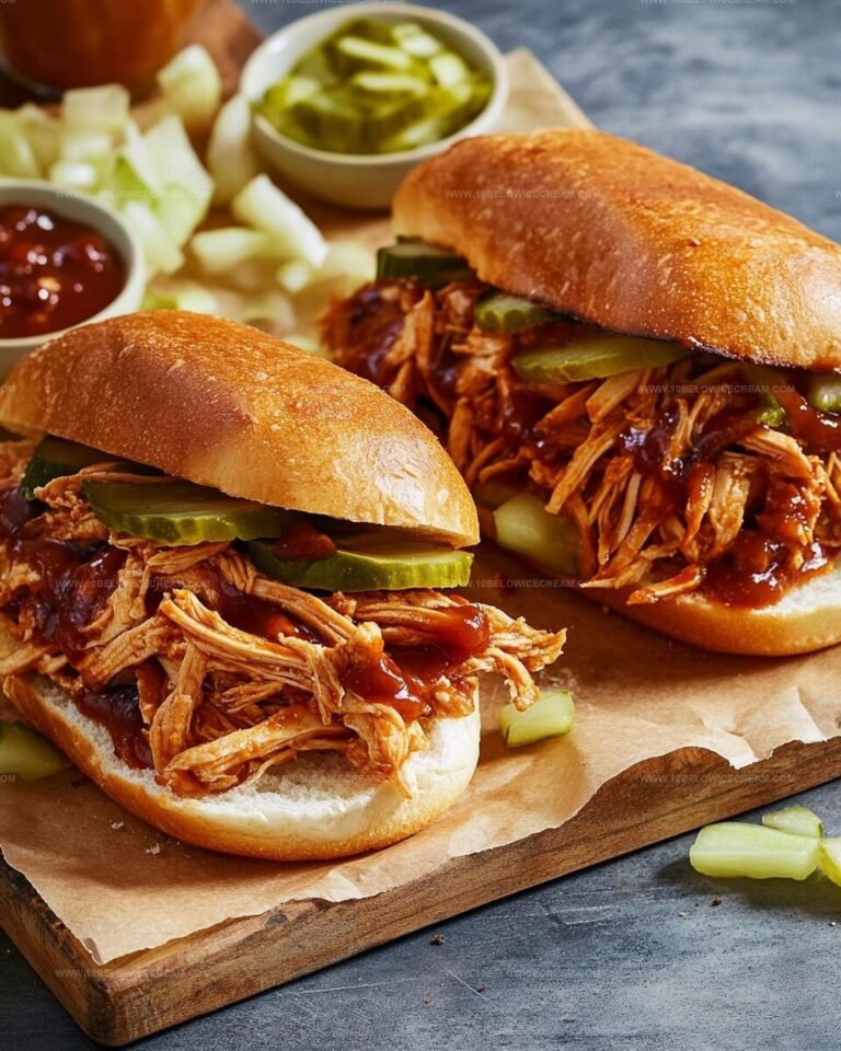 Shredded Saucy BBQ Chicken Sammies Recipe