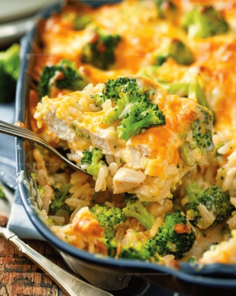 Broccoli, Rice, Cheese, Chicken Casserole Recipe