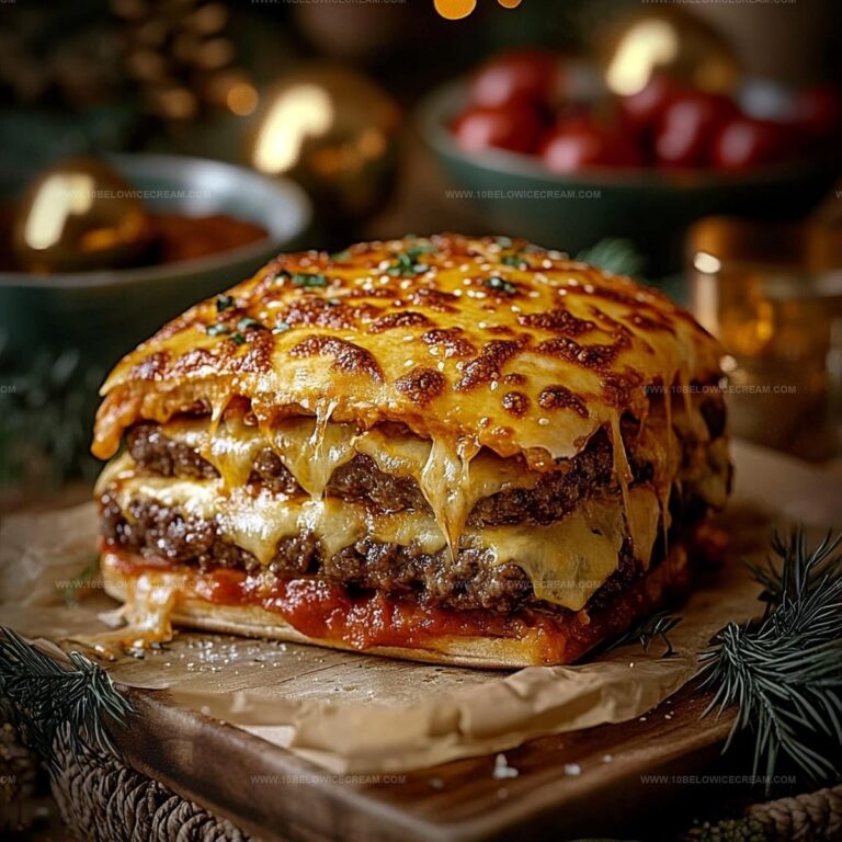 Ultimate Cheesy Pizza Burger Bake Recipe