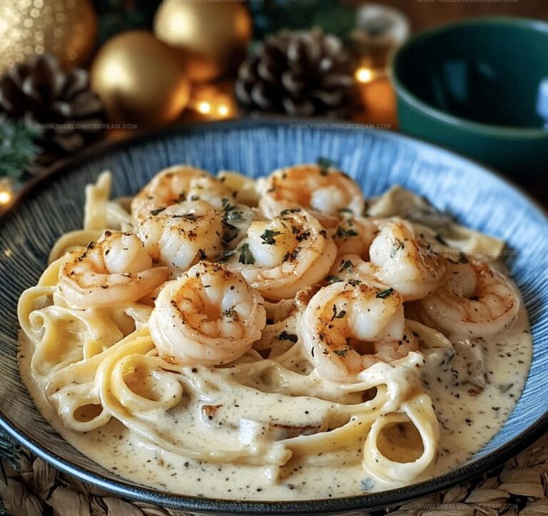 Creamy Shrimp Fettuccine Pasta With Homemade Alfredo Sauce Recipe