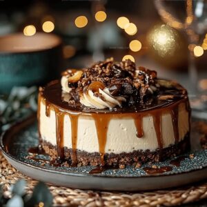 Toffee Caramel No-Bake Cheesecake Recipe