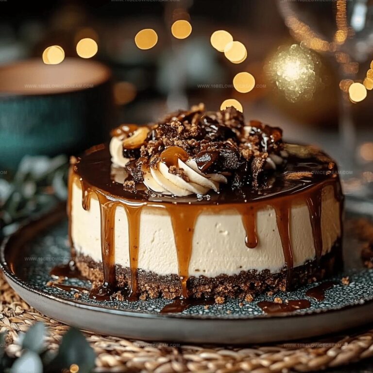 Toffee Caramel No-Bake Cheesecake Recipe