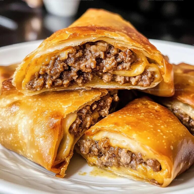 Air Fryer Cheeseburger Egg Rolls Recipe