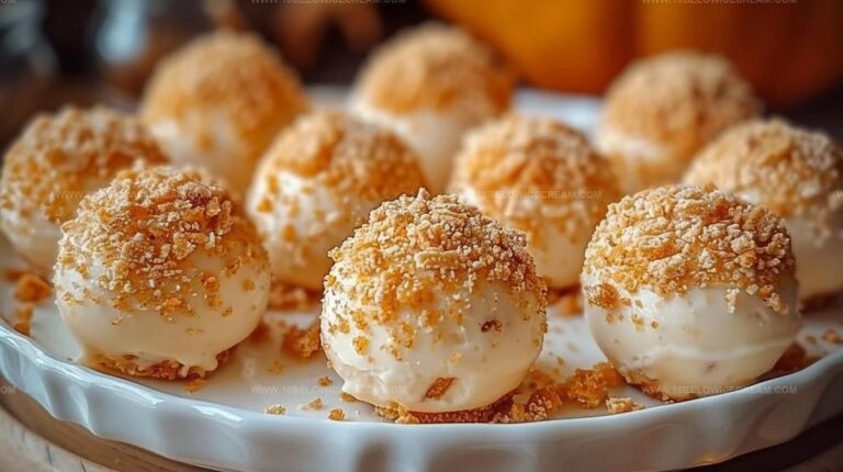 No-Bake Pumpkin Cheesecake Balls Recipe