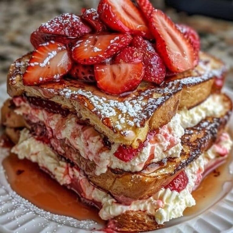 Strawberry Cheesecake Stuffed French Toast Recipe