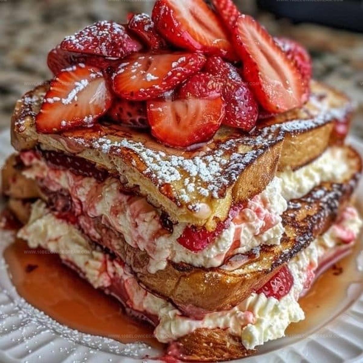 Strawberry Cheesecake Stuffed French Toast Recipe