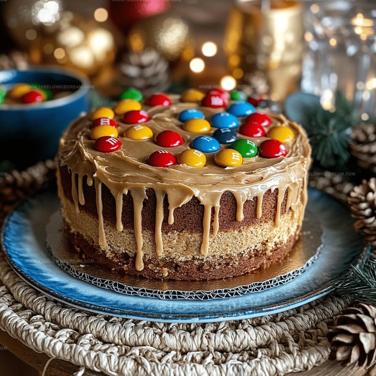 M&Ms Peanut Butter Cake With Peanut Butter Frosting Recipe