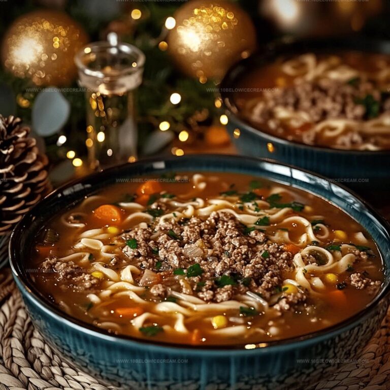 Hamburger Noodle Soup Recipe