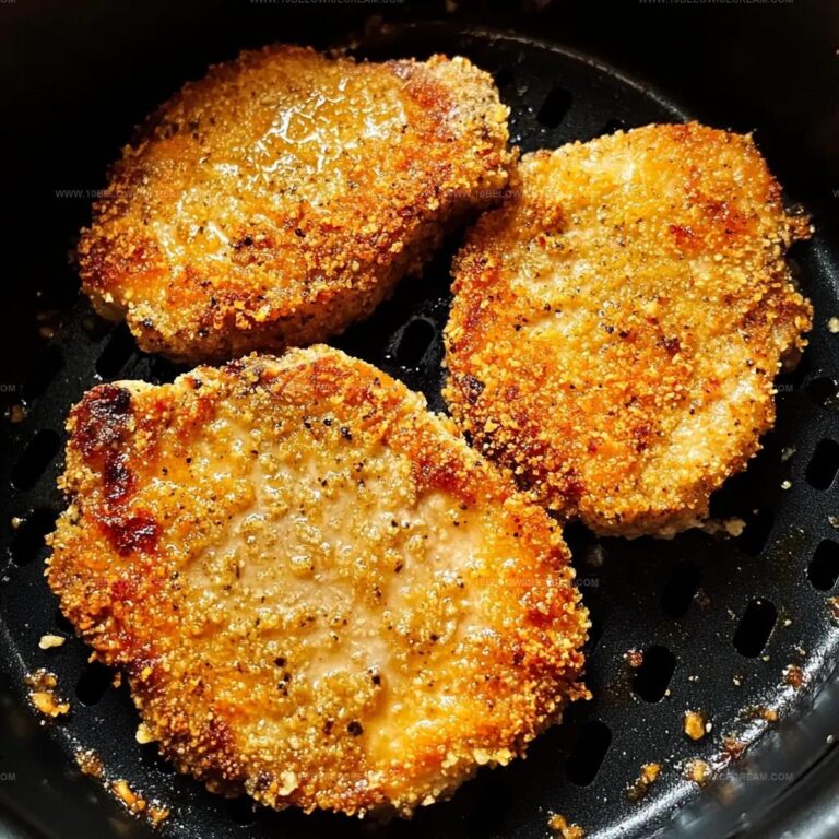 Air Fryer Parmesan Crusted Pork Chops Recipe