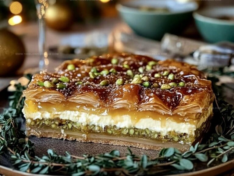 Honey Pistachio Baklava Cheesecake Recipe