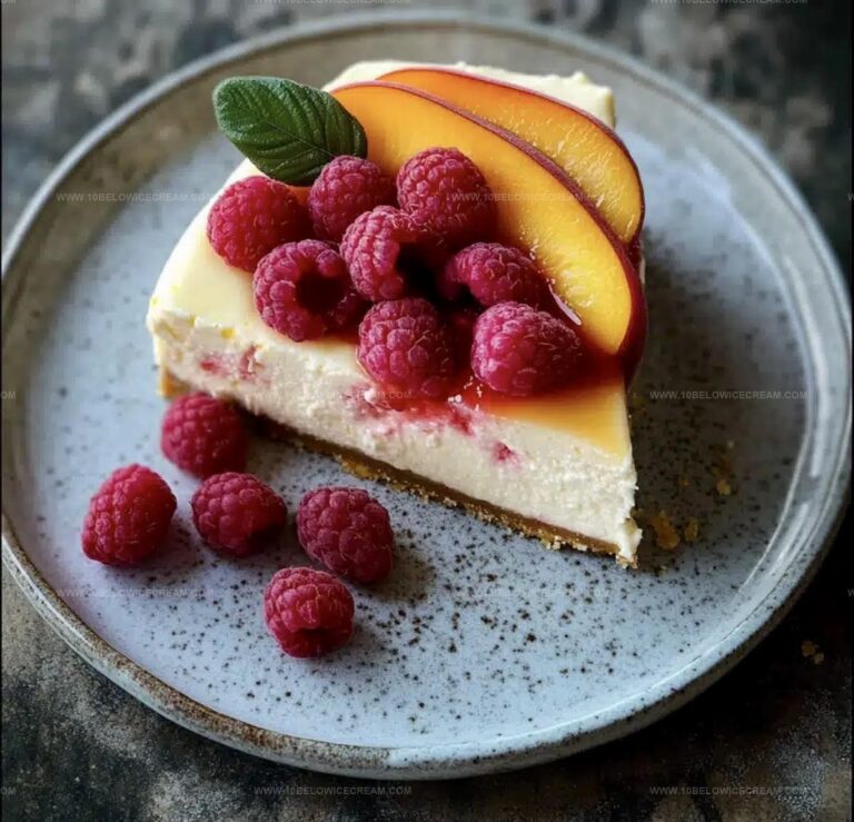 Peach Raspberry Cheesecake Recipe