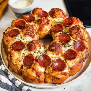 Pepperoni Mozzarella Monkey Bread Recipe