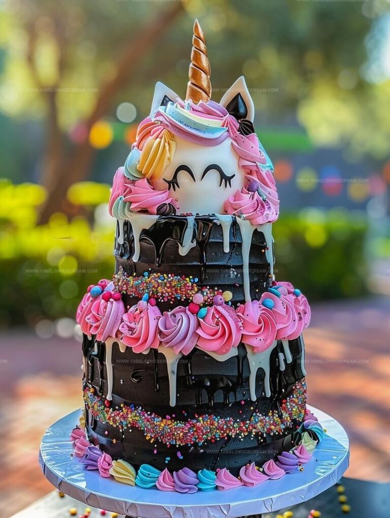 Unicorn Ice Cream Cake Recipe