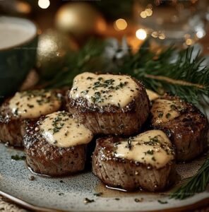 Garlic Butter Steak Bites With Parmesan Cream Sauce Recipe