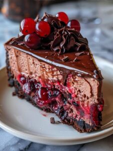 Dark Chocolate Cherry Cheesecake Recipe
