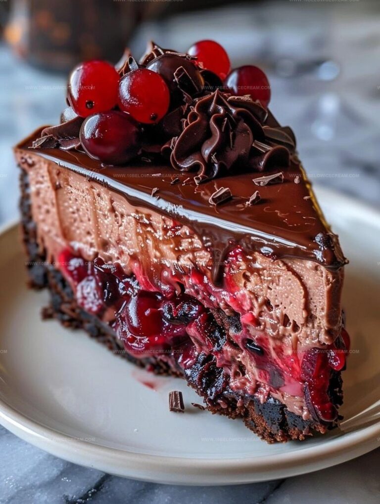Dark Chocolate Cherry Cheesecake Recipe