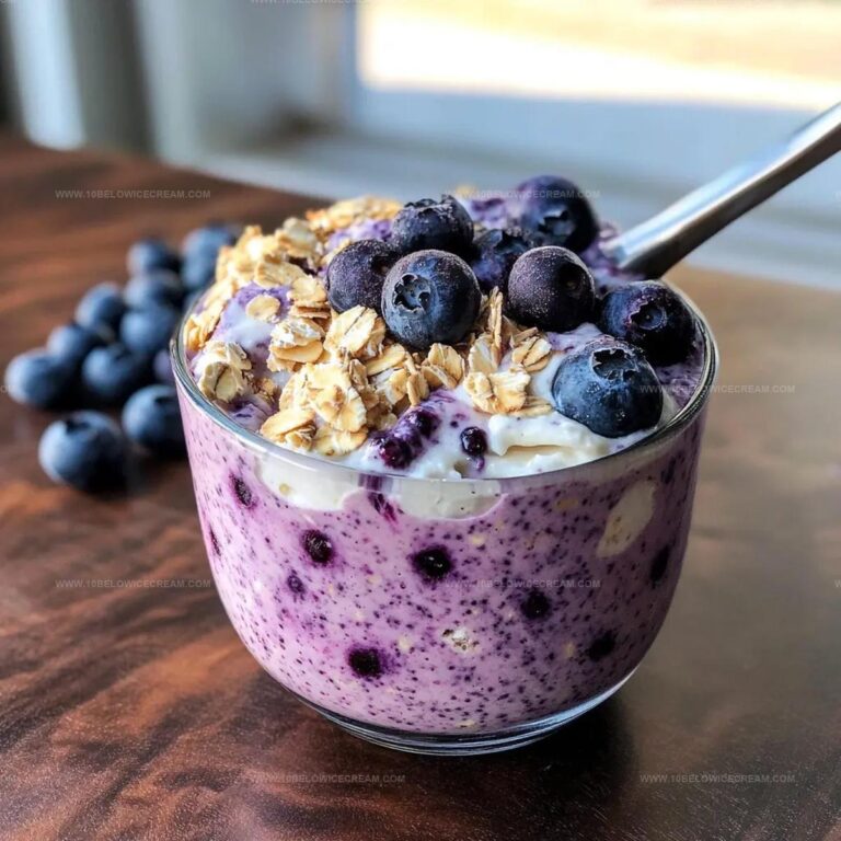Blueberry Cheesecake Overnight Oats Recipe