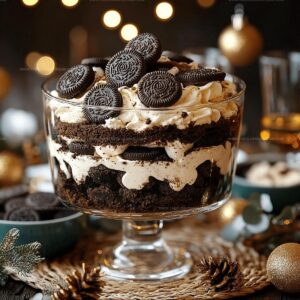 Oreo Cheesecake Brownie Trifle Recipe