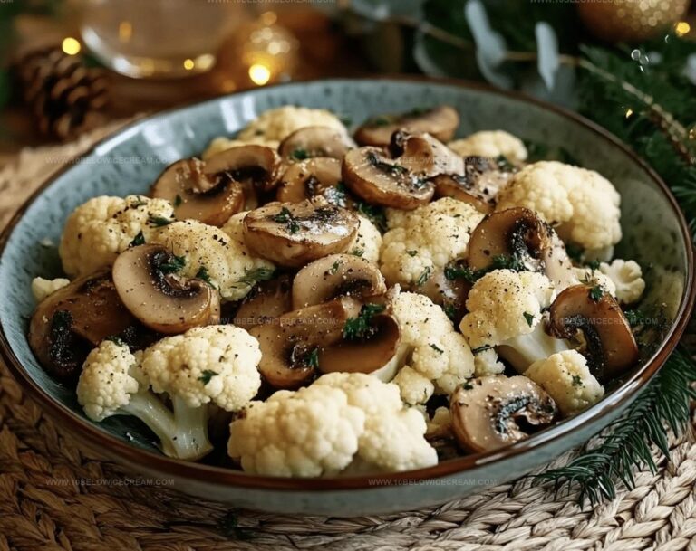 Garlic Cauliflower And Mushrooms Recipe