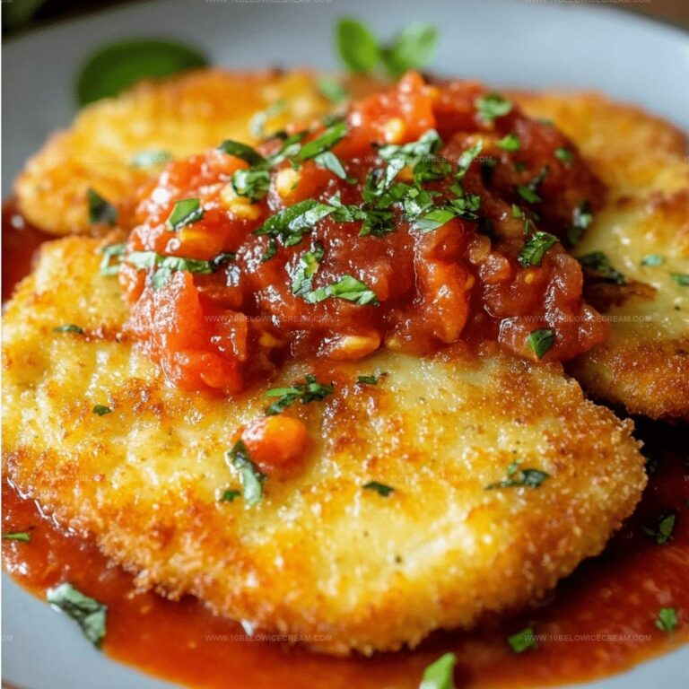 Cheese Schnitzel With Tangy Tomato Sauce Recipe
