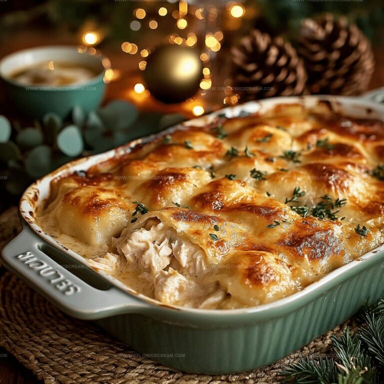Chicken Alfredo Pierogi Casserole Recipe