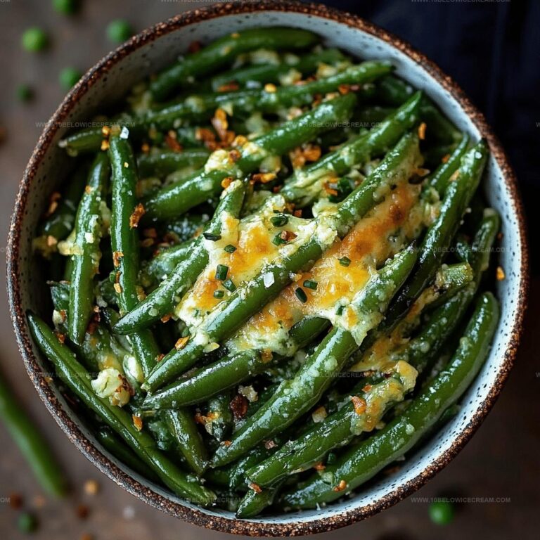 Cheesy Garlic Green Beans Recipe