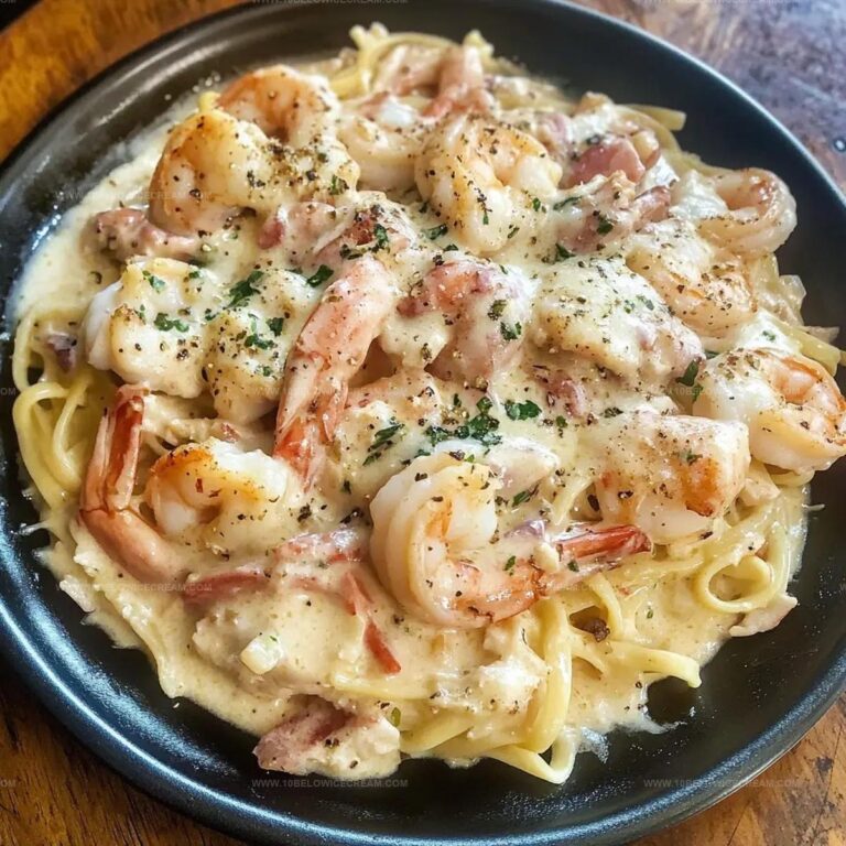 Chicken and Shrimp Carbonara Recipe