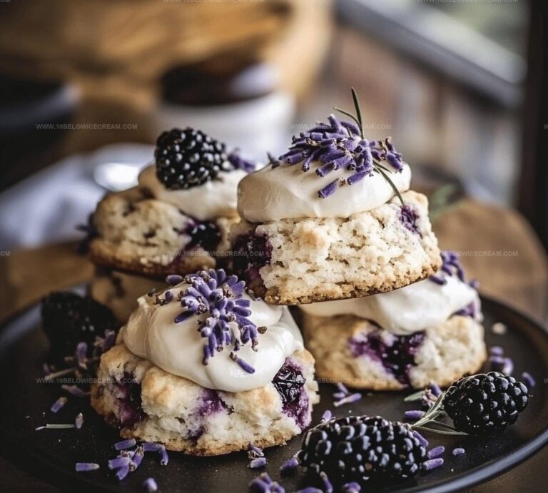 Blackberry Lavender White Chocolate Scones Recipe