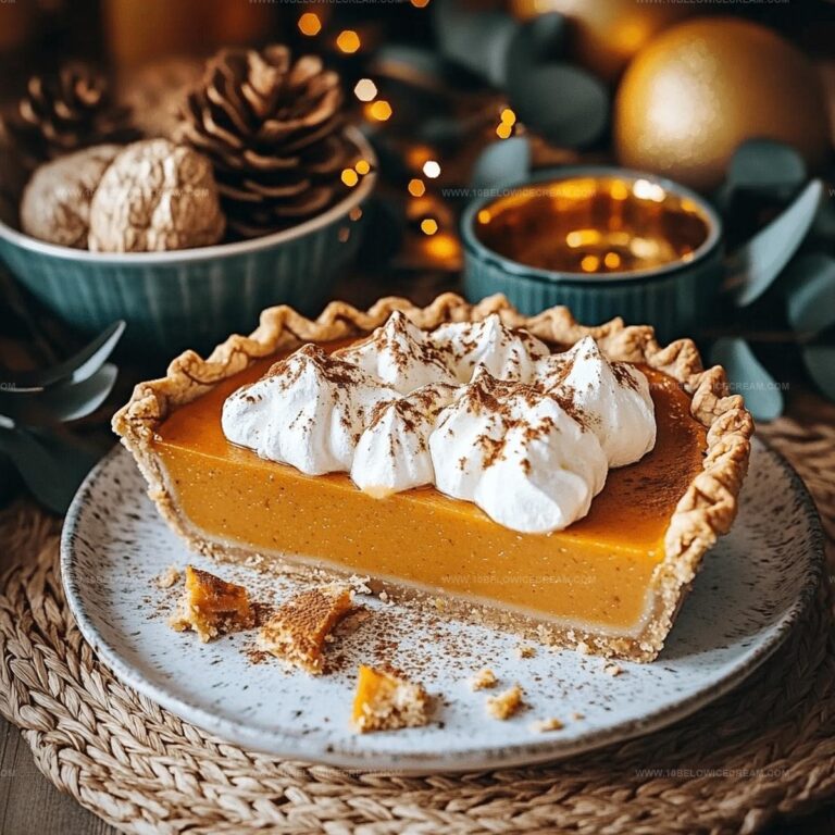 No-Bake Pumpkin Pie Recipe