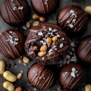 Samuels Salted Caramel Peanut Brownie Bombs Recipe
