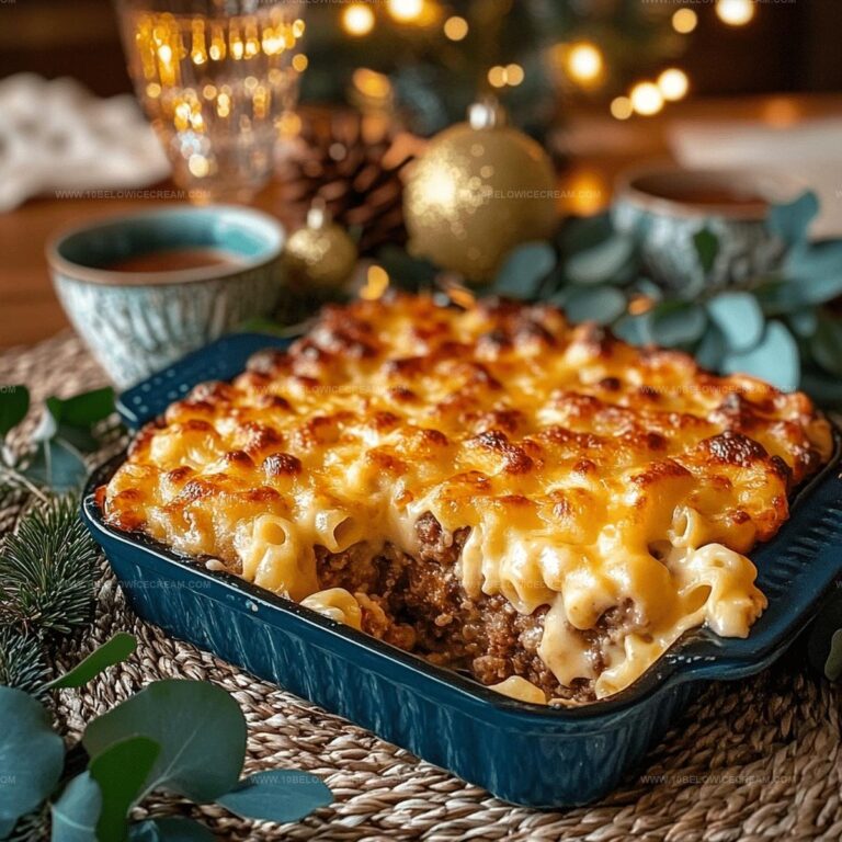 Comforting Mac And Cheese Meatloaf Casserole Recipe