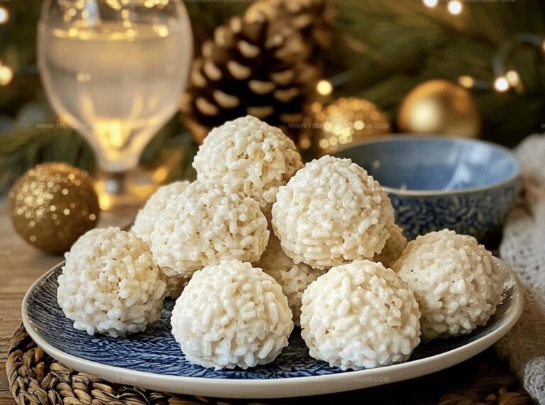 Rice Krispie Snowballs Recipe
