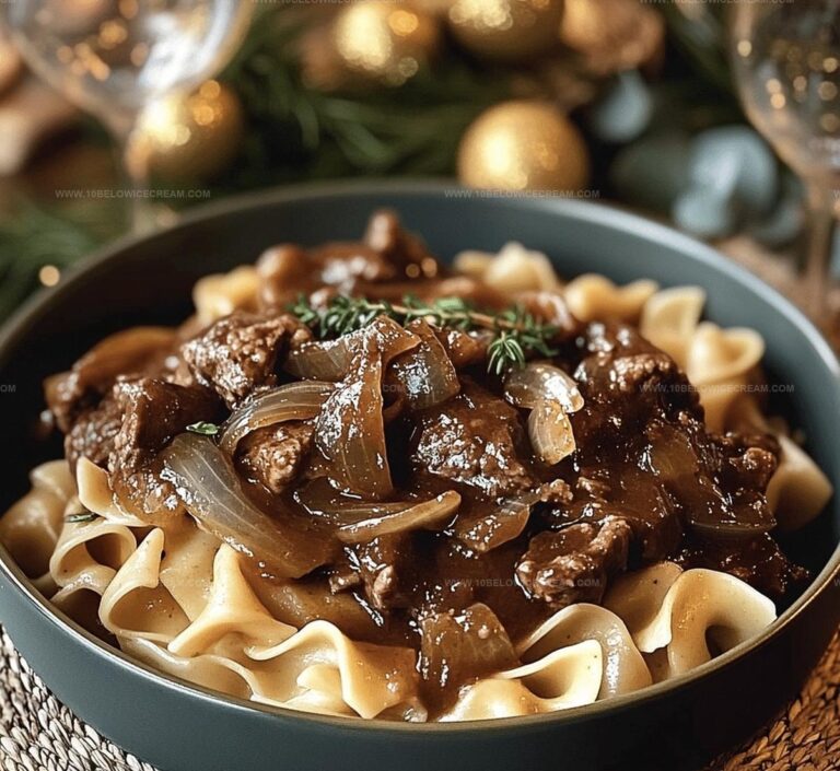 French Onion Beef And Noodles Recipe