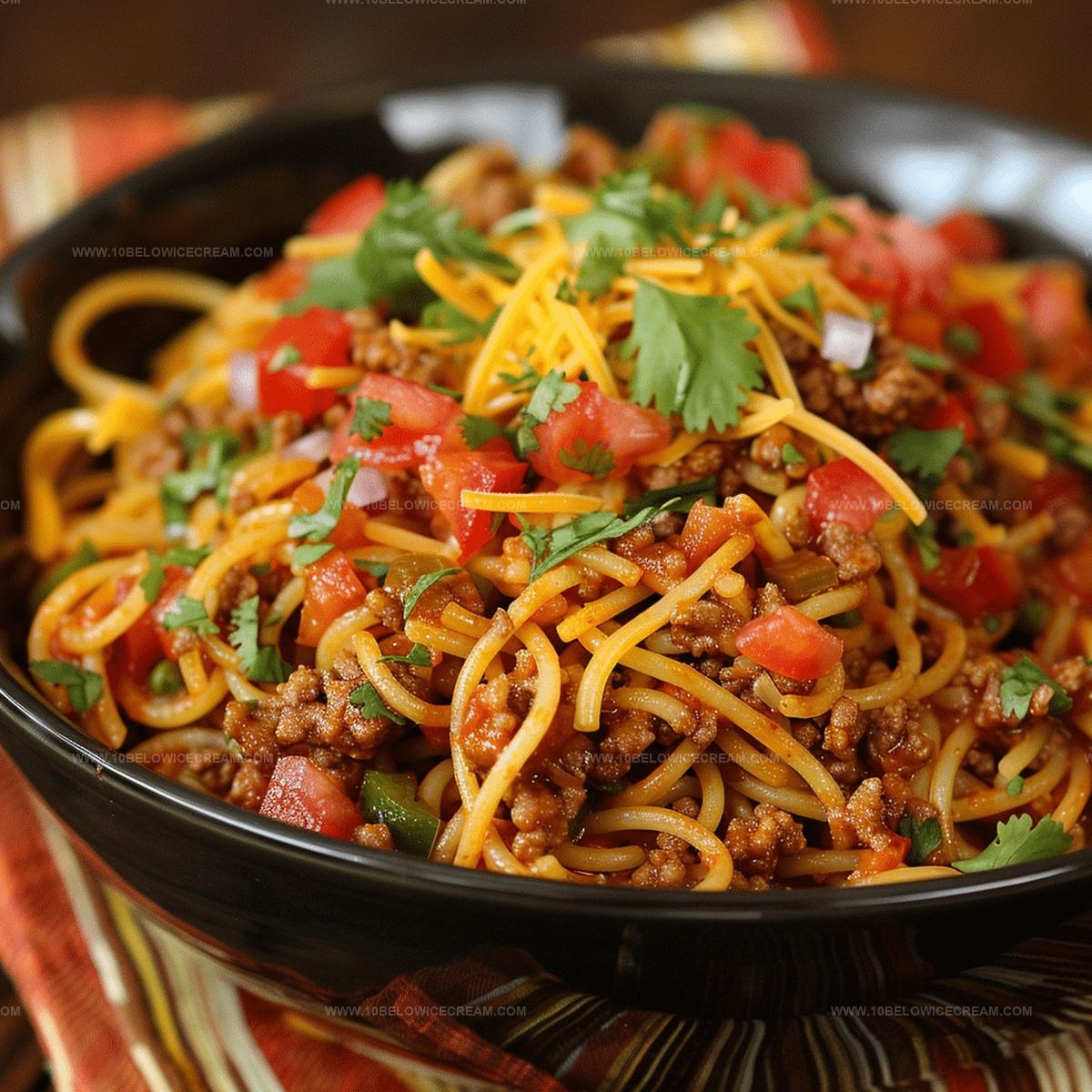 Crockpot Taco Spaghetti Recipe