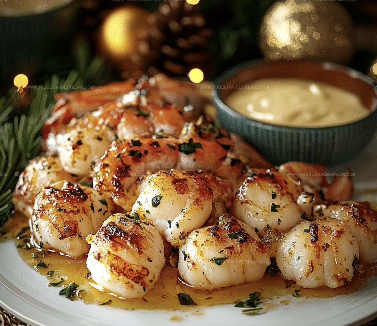 Garlic Butter Lobster And Scallops Recipe