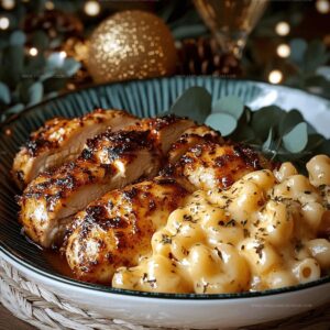 Sweet And Spicy Honey Pepper Chicken With Creamy Macaroni Cheese Recipe