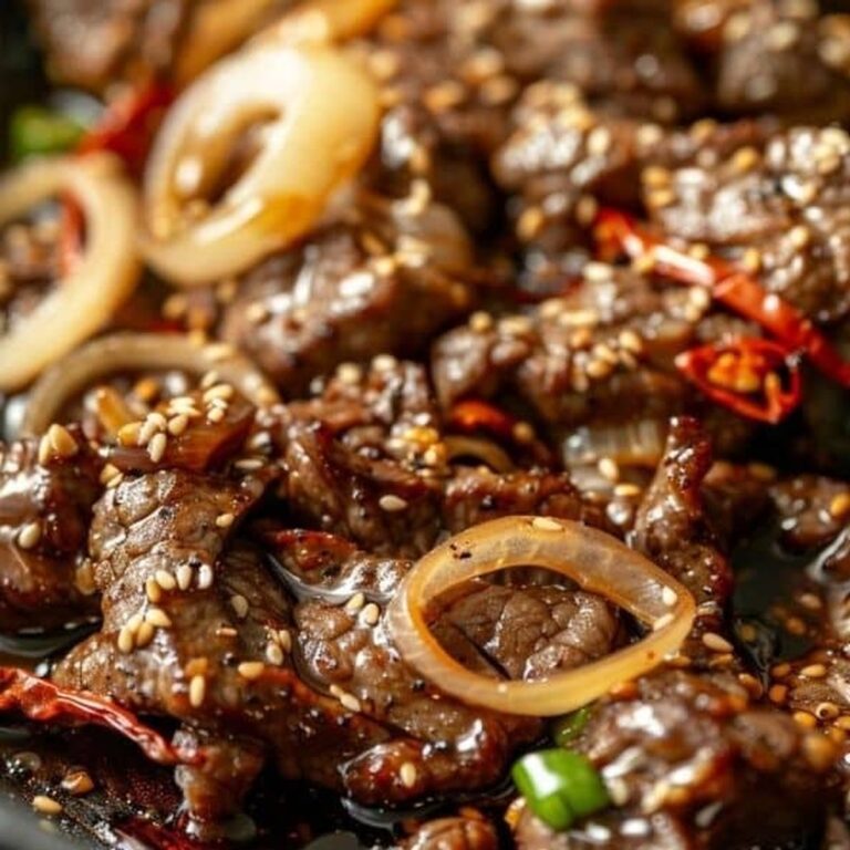 Sizzling Chinese Pepper Steak With Onions Recipe