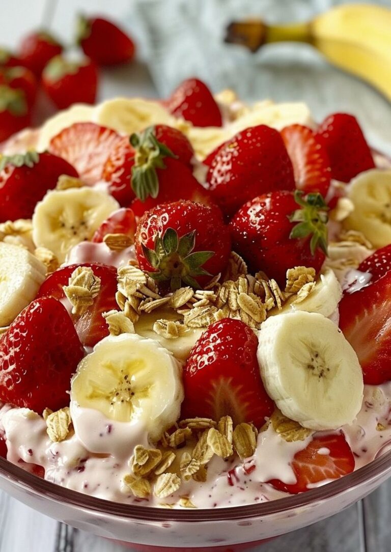 Strawberry Banana Cheesecake Salad Recipe