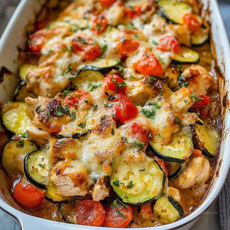 Mediterranean Chicken Zucchini Bake Recipe