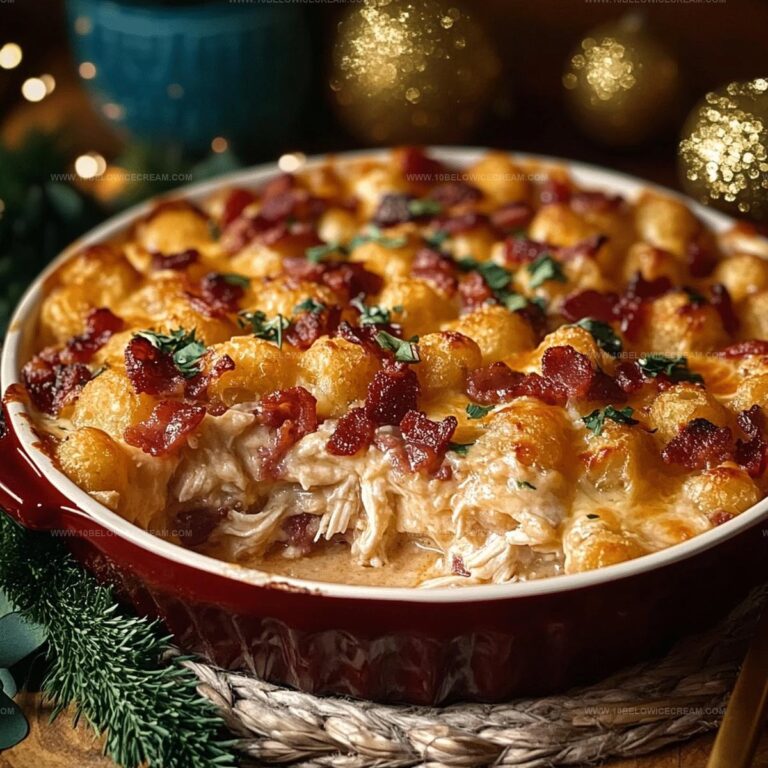 Chicken Bacon Ranch Tater Tot Casserole Recipe