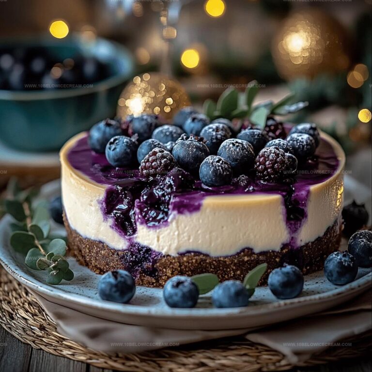 White Chocolate Blueberry Cheesecake Recipe
