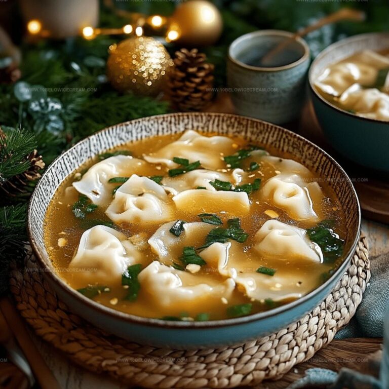 Homemade Wonton Soup Recipe