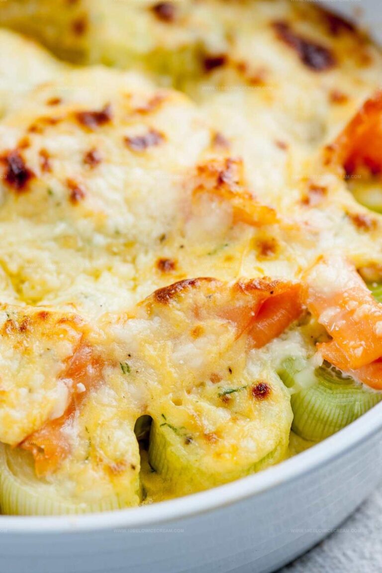Leeks In Cheese Sauce Recipe