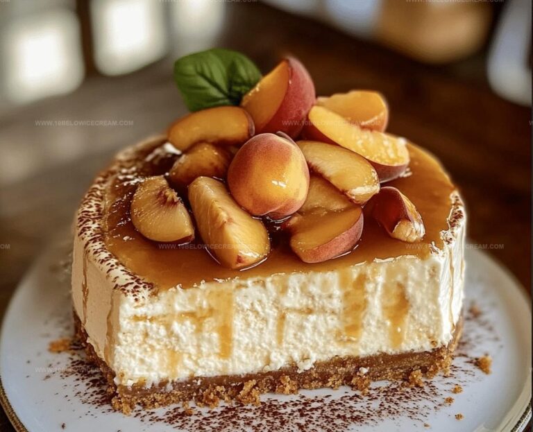 Peach Cobbler Cheesecake Recipe