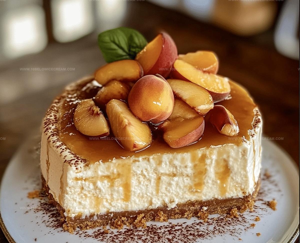 Peach Cobbler Cheesecake Recipe