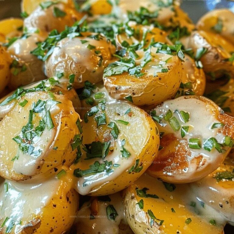 Creamy Garlic Sauce Baby Potatoes Recipe