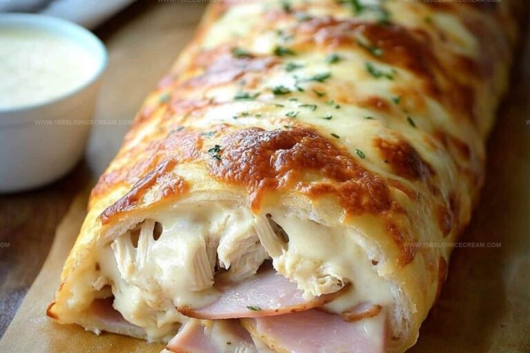 Chicken Cordon Bleu Stromboli Recipe